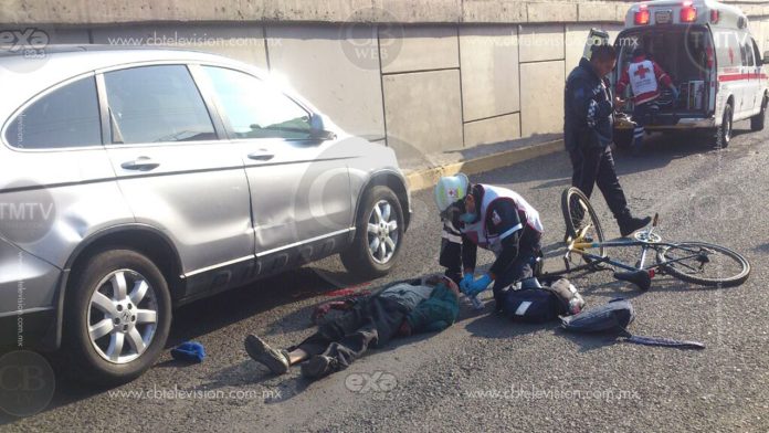 Atropellan a un ciclista en periférico norte de Morelia