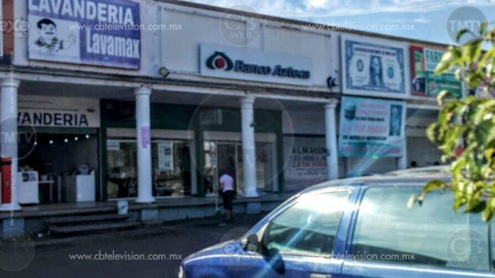 Asaltan sucursal de Banco Azteca, en Tarímbaro