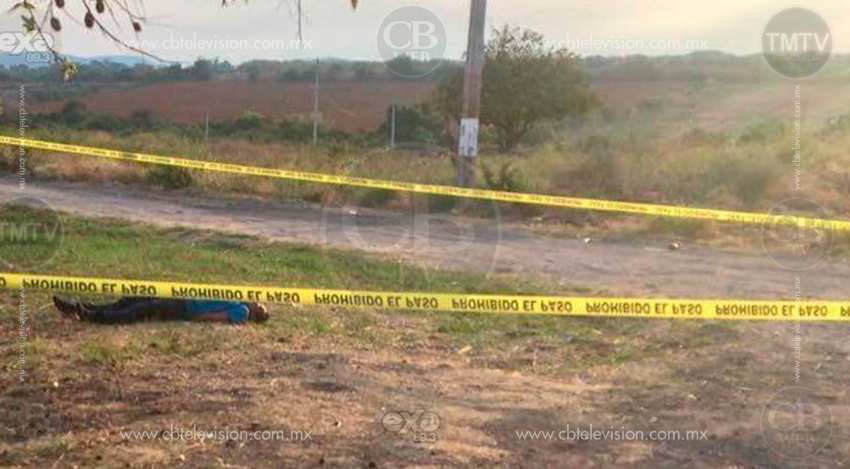 Arrojan un ejecutado en la desviación a Parácuaro Arrojan un ejecutado en la desviación a Parácuaro