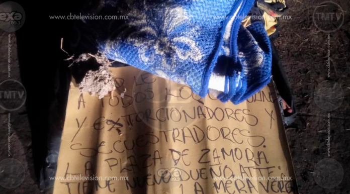 Arrojan persona desmembrada al sur de Zamora