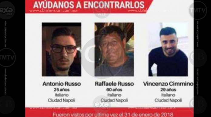 Continúa Fiscalía investigaciones por desaparición de 3 italianos en Jalisco