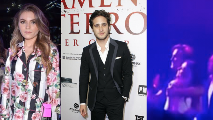 Captan a Diego Boneta y Sofía Castro en concierto de Luis Miguel