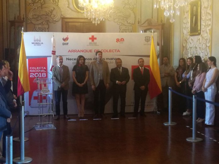 Inició en Morelia la colecta Cruz Roja 2018