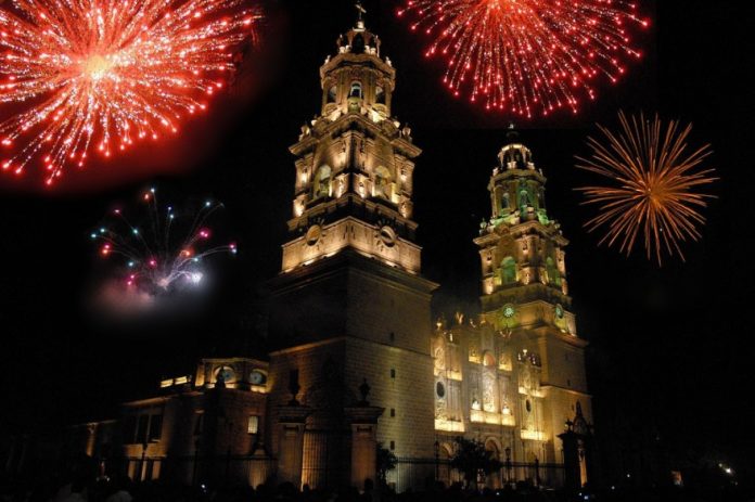 Al 90% luces de Catedral de Morelia; estarán listas para Semana Santa