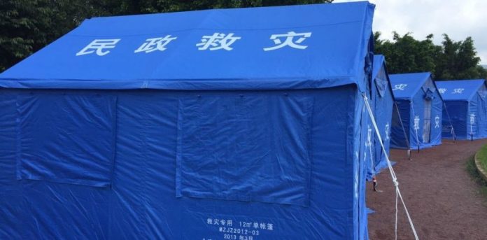 Venden en redes sociales casas de campaña donadas por China para damnificados del sismo