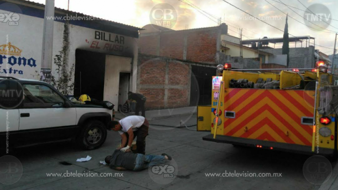 Se incendia billar en Puruándiro