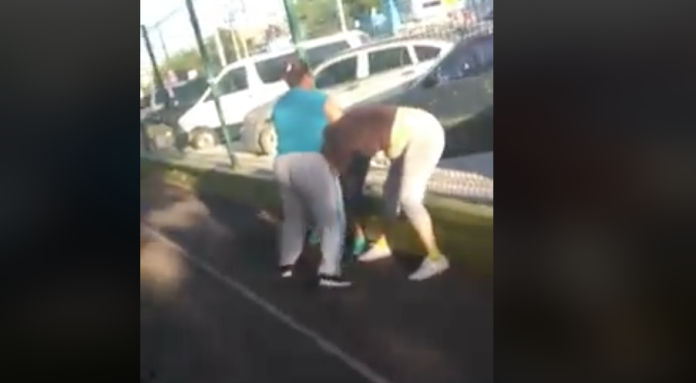 VIDEO: Señoras pelean por unos tacos en Tamaulipas; salían de clases de zumba
