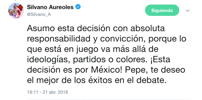 José Antonio Meade, el gallo de Silvano Aureoles