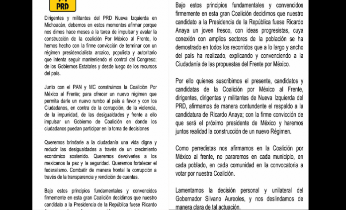 Nueva Izquierda tampoco; dejan sólo a Silvano