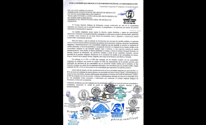 Ante negativa de instalar casillas electorales amenazan de muerte a autoridades indígenas