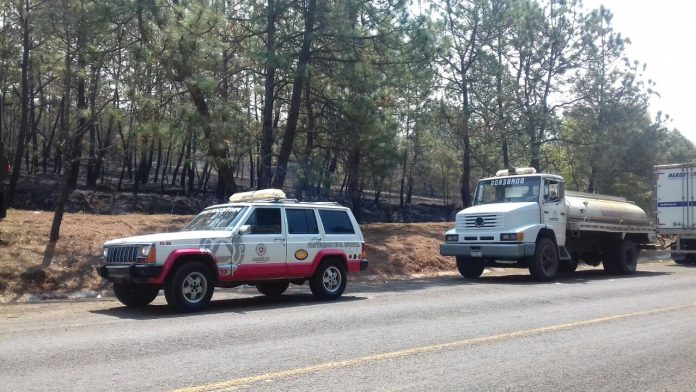 Gobierno da atención a tres incendios forestales en San Jerónimo