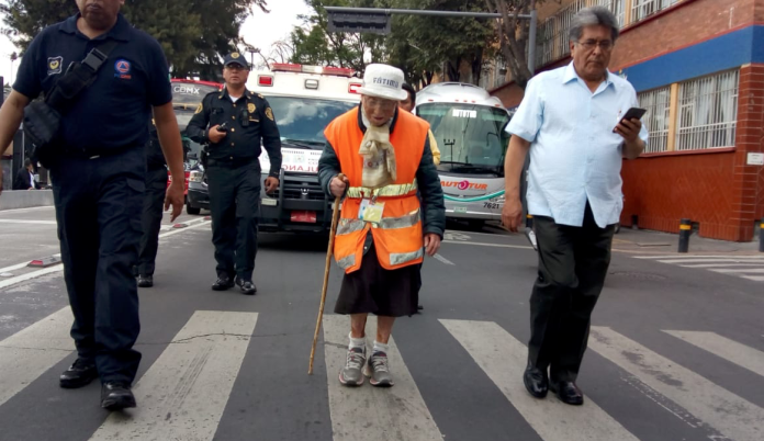 Mujer de 94 años viajó de Monterrey a la Basílica de Guadalupe en la CDMX ¡a pie!