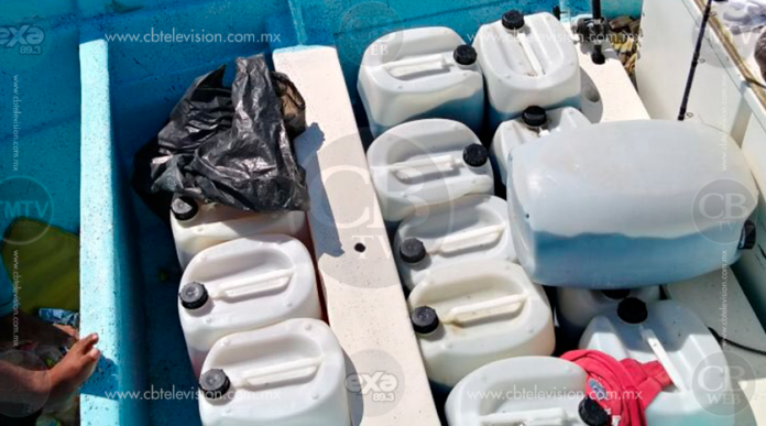 Semar decomisa en alta mar frente a LC lanchas rápidas con más de 2 toneladas de combustible