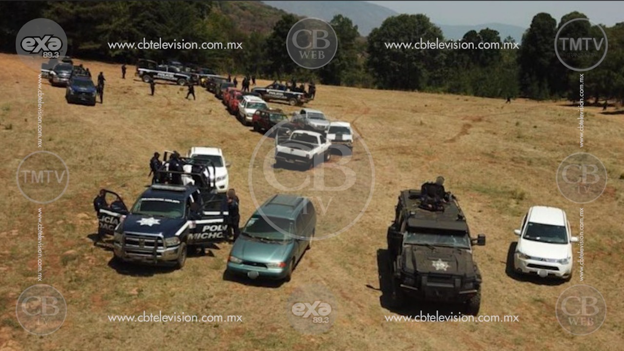 Policía Michoacán desmantela campamento de LNFM y localiza posibles restos humanos Policía Michoacán desmantela campamento de LNFM y localiza posibles restos humanos