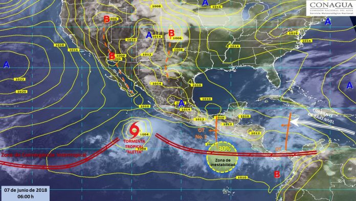 Clima: Aletta como posible huracán dejará tormentas en varios estados