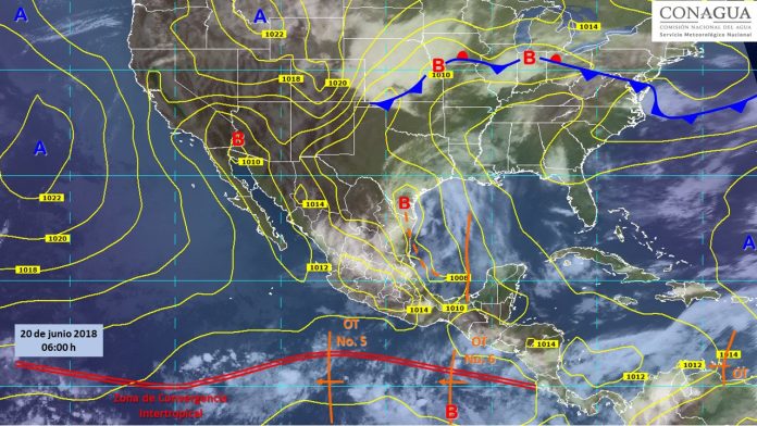 Clima: Fuertes tormentas por la onda tropical No.6