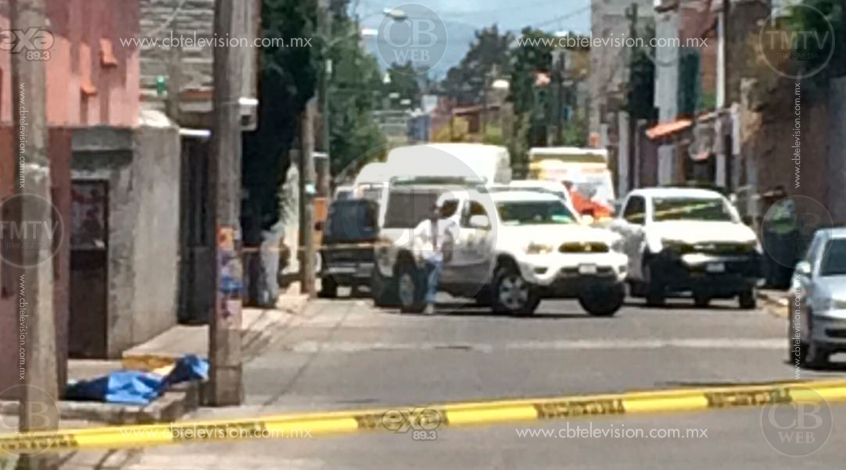 Dos personas fallecidas tras balacera al sur de Morelia Dos personas fallecidas tras balacera al sur de Morelia