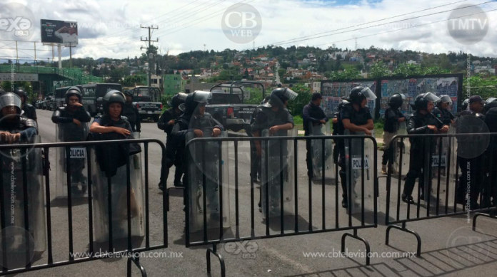 Despliega operativo policial ante movilizaciones de la CNTE