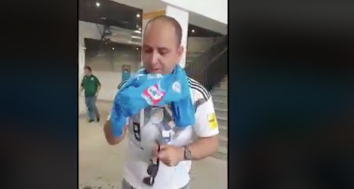 VIDEO: ¿Por esto perdió Alemania? Aficionado portó la del Cruz Azul antes del partido
