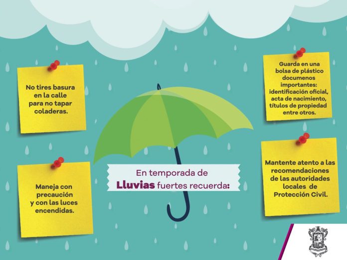 Continuarán lluvias tras el paso de “Carlotta”