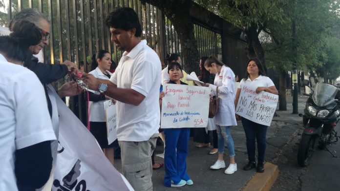 Más de 2 mil trabajadores de la SSM exigen pagos retrasados