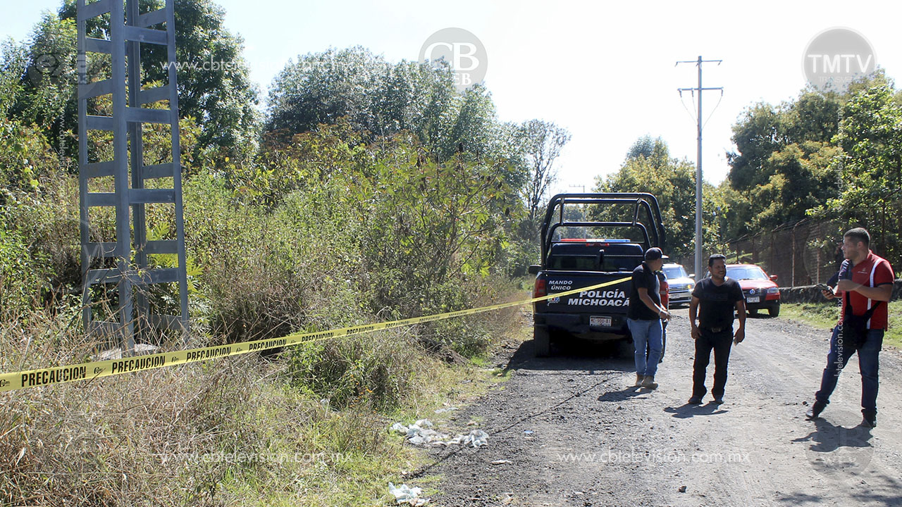 Hallan cuerpo humano putrefacto en Uruapan
