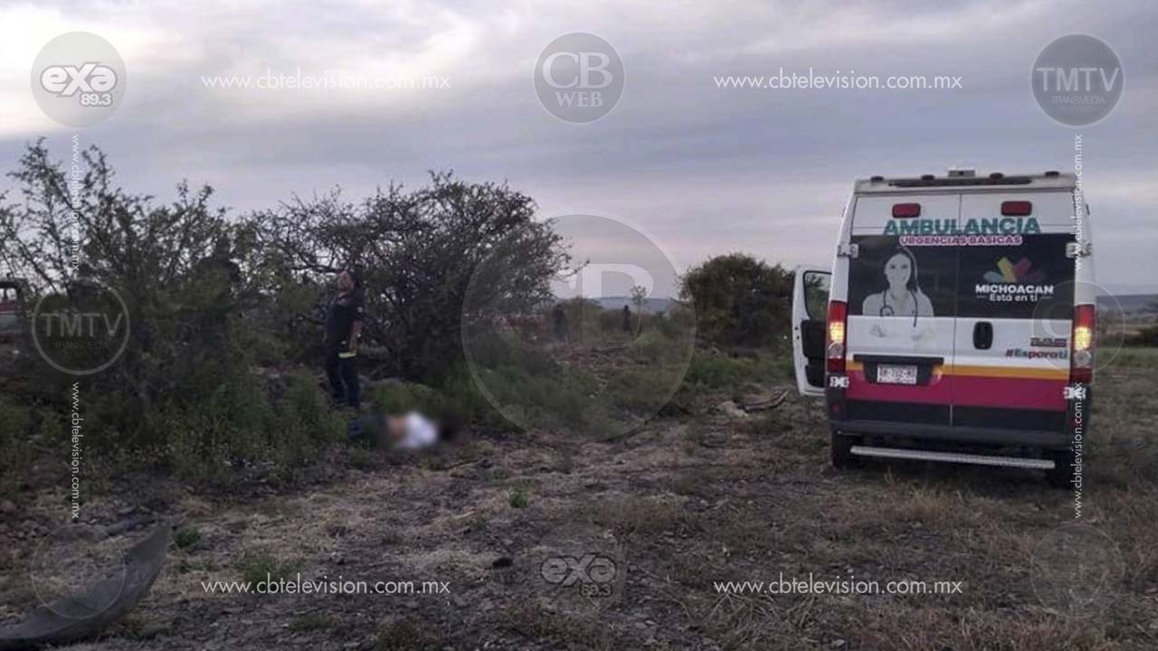 En aparatosa volcadura muere una pareja en Angamacutiro