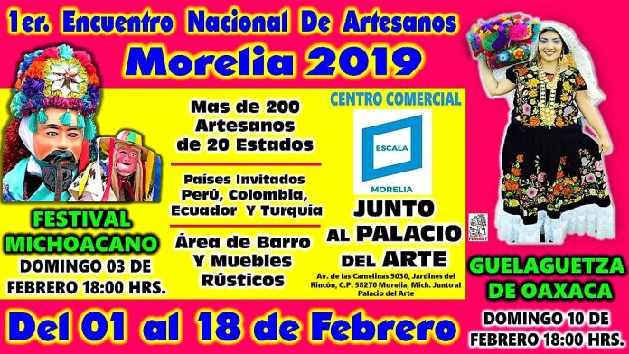 Realizarán 1er. Encuentro Nacional de Artesanos en Morelia