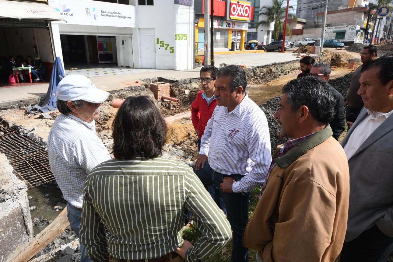 Supervisa Raúl Morón avance de obras en la capital michoacana