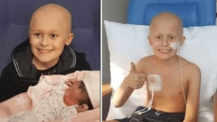 Pequeño con cáncer terminal muere luego de conocer y cargar a su hermanita
