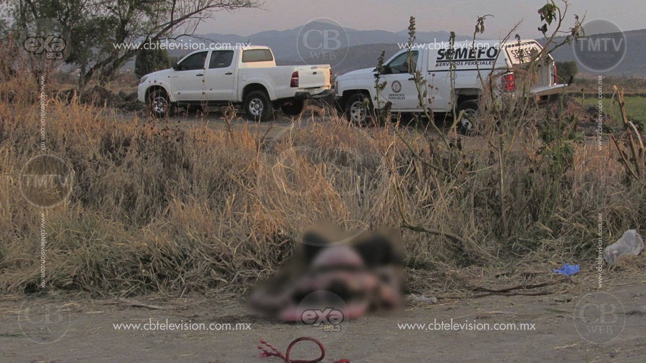 Encuentran un muerto en canal de riego de Tarimbaro
