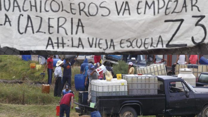 Con narcomantas amenazan a secuestradores, ladrones y huachicoleros