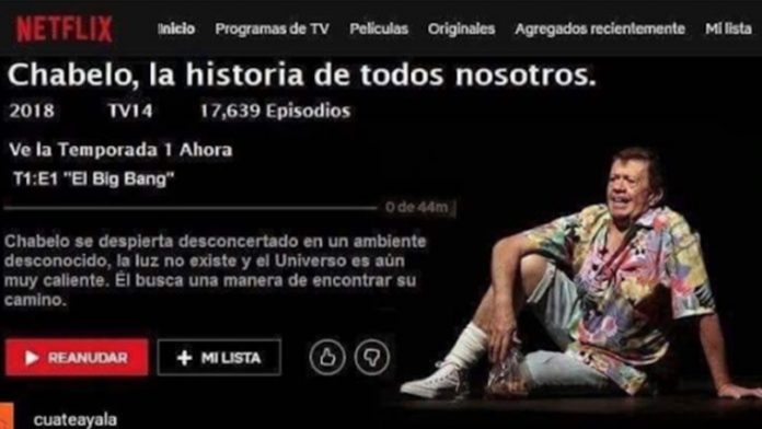 Se viraliza supuesta serie bibliográfica de Chabelo en Netflix
