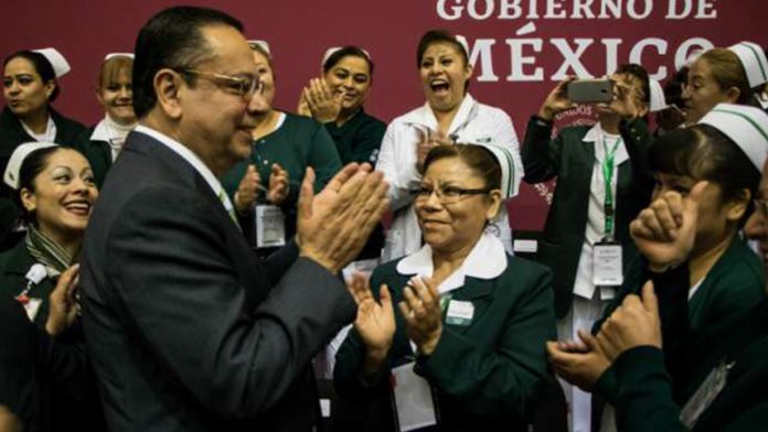 Garantizadas, conquistas sindicales en el IMSS: Germán Martínez