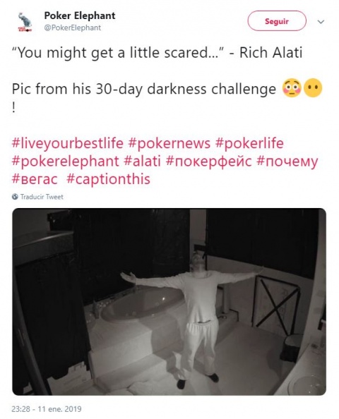 Permanece encerrado casi un mes en un baño oscuro para ganar una apuesta