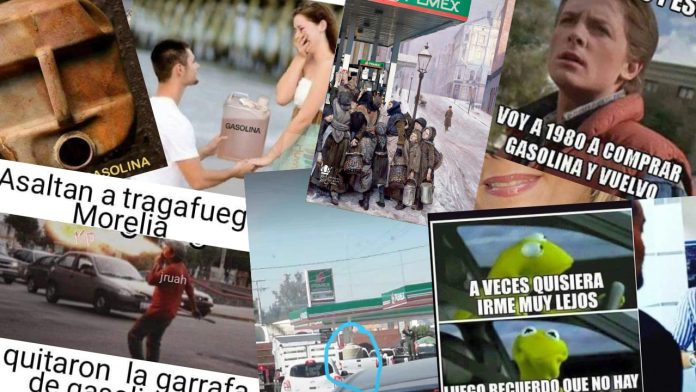 Mexicanos ven al mal tiempo buena cara, los mejores memes del desabasto de gasolina