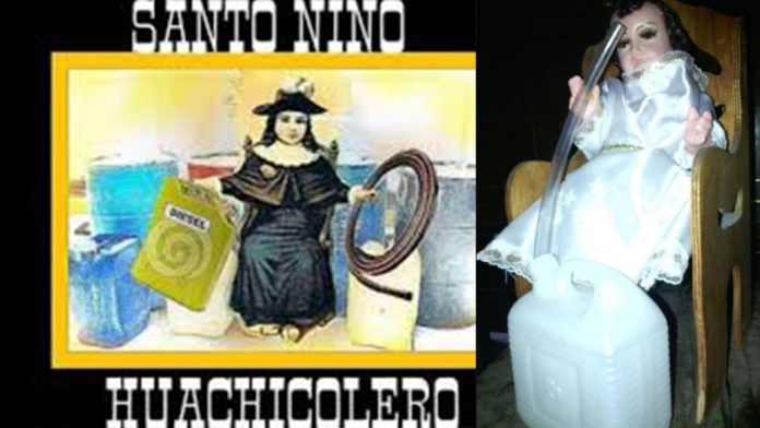 Huachicoleros se encomiendan al “Santo Niño Huachicolero”