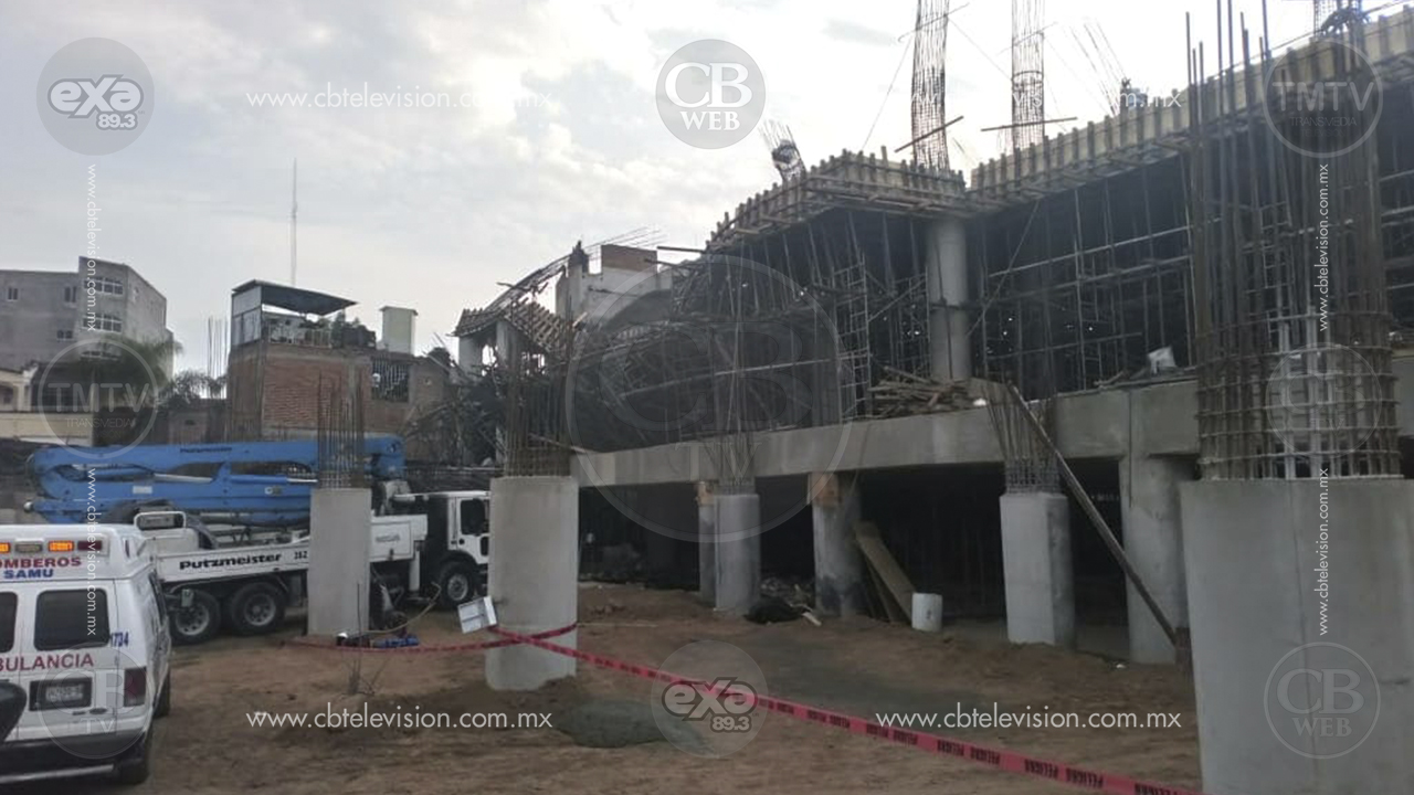 Se derrumba obra en construcción en San Juan de Los Lagos, hay ocho heridos