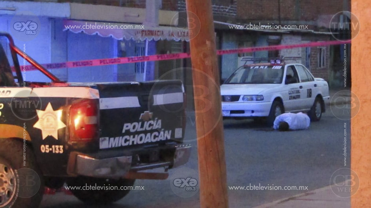 Pistoleros interceptan y dan muerte a taxista en la colonia Lázaro Cárdenas