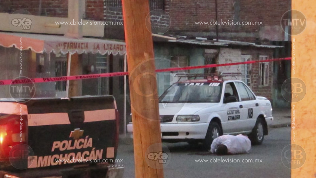 Pistoleros interceptan y dan muerte a taxista en la colonia Lázaro Cárdenas