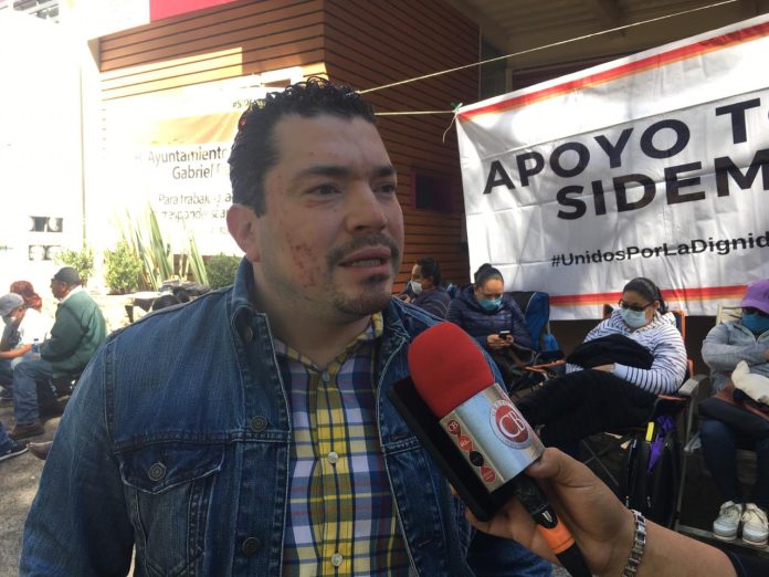 Paraliza SIDEMM al Ayuntamiento de Morelia, exige respuesta de Raúl Morón
