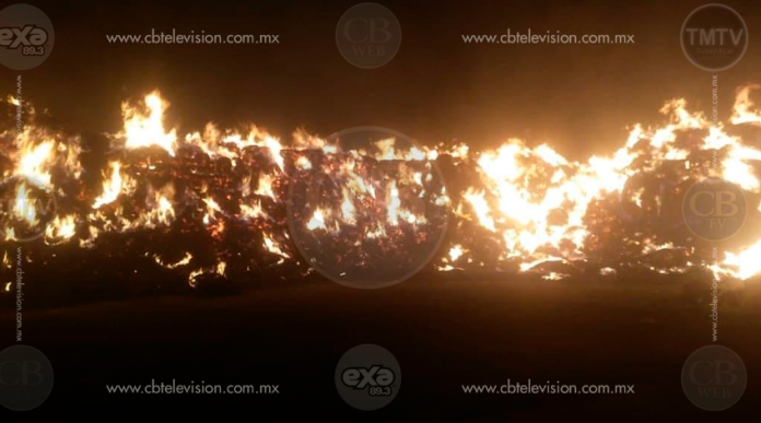 Incendio destruye al menos 10 mil pacas de rastrojo en Tarímbaro
