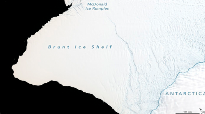 Un iceberg dos veces más grande que Nueva York está a punto de desprenderse en la Antártida