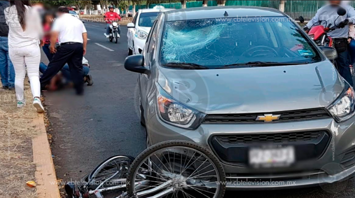 Ciclista herido al ser atropellado frente al Panteón Municipal