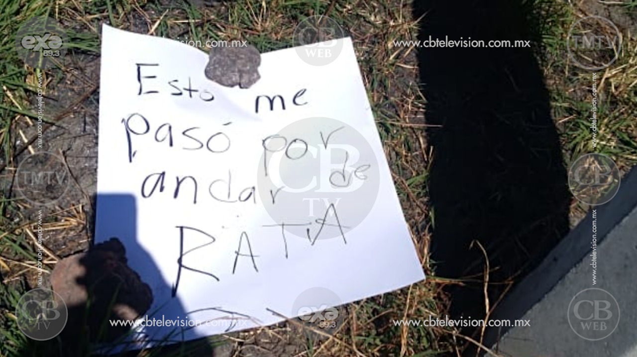Los acusan de ladrones y los golpean, amarran y queman su camioneta