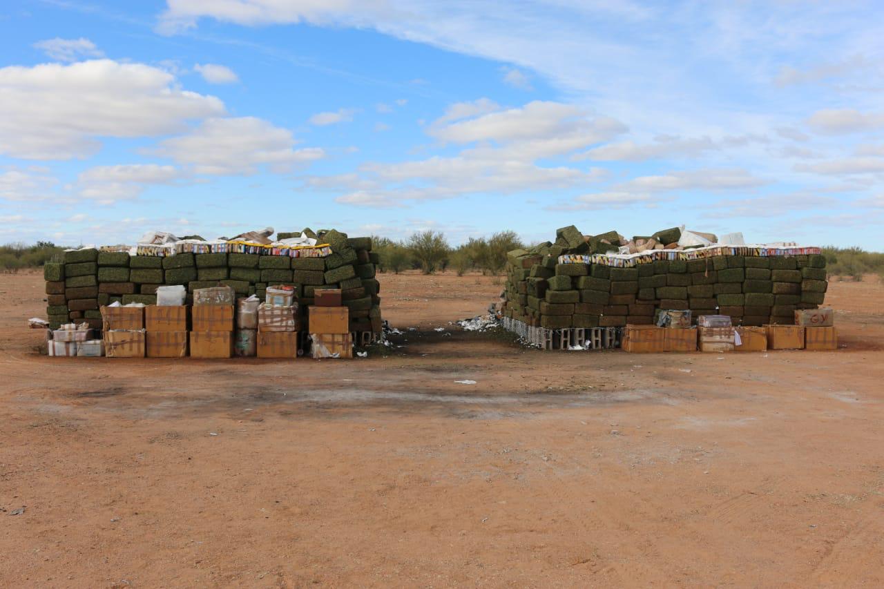 Incinera FGR más de 12 toneladas de narcóticos en Sonora