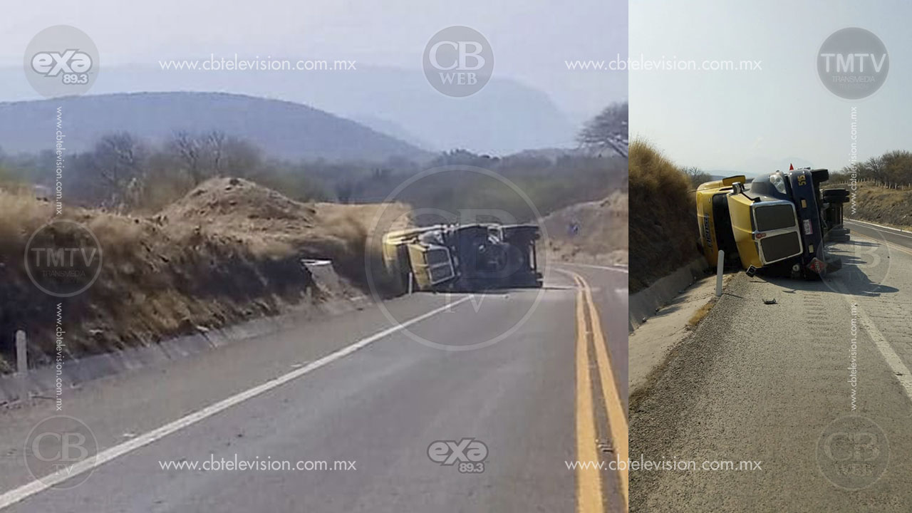 Vuelca pipa cargada de gasolina en la “Siglo XXI”