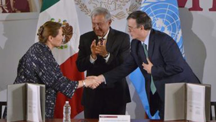 Firma de Acuerdo Marco entre el Gobierno de México y la Oficina de las Naciones Unidas de Servicios para Proyectos (UNOPS)