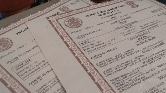 Ahora ya puedes imprimir tu acta de nacimiento por internet