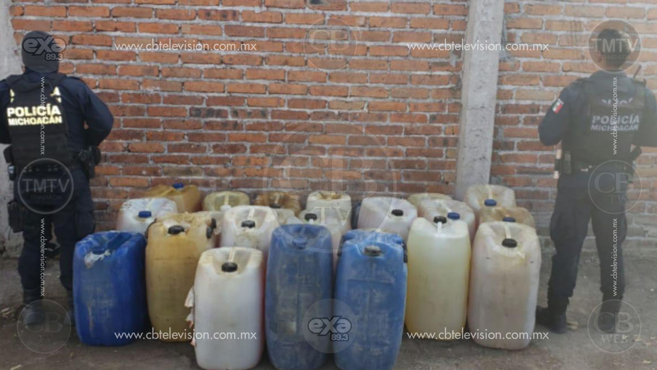 Incautan bodega con hidrocarburo ilícito